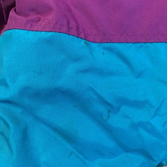 Vintage Sierra Sport Teal and Purple Shaw Cable Ski Jacket - Picture 3 of 14